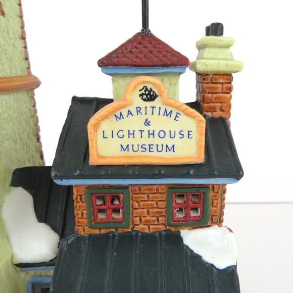 Lemax Maritime & Lighthouse Museum 2001 Porcelain Lighted House Plymouth Corners - Picture 9 of 16